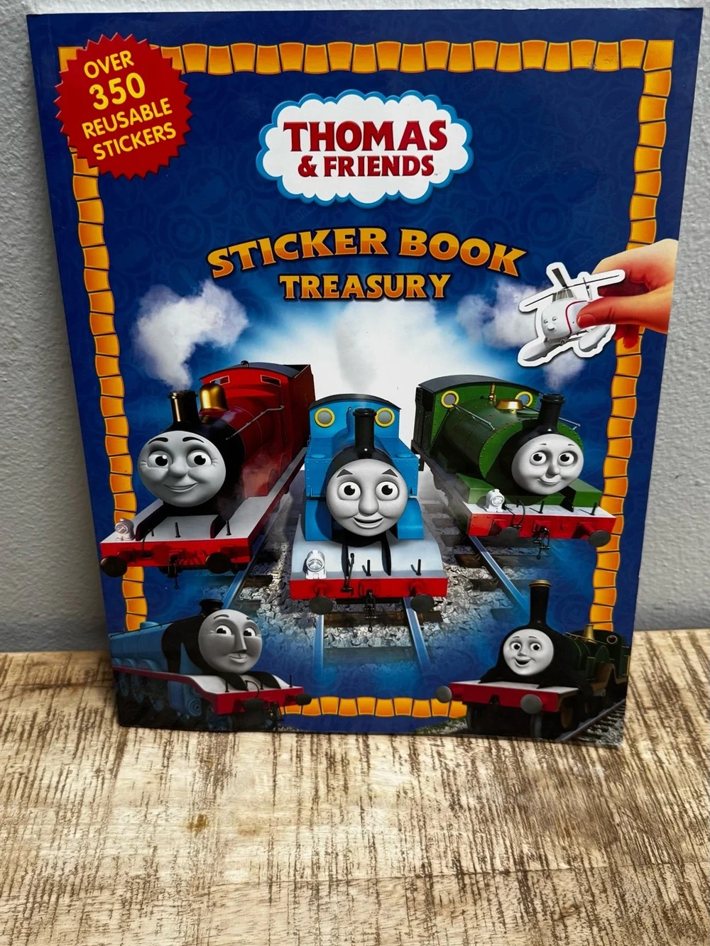 Thomas & Friends Blue Sticker Book with Colorful Train Characters